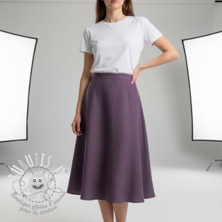 Lin lavé 170 g aubergine