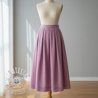 Lin lavé orchid pink