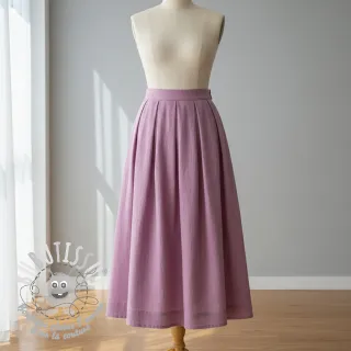 Lin lavé orchid pink