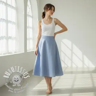 Lin lavé lavender blue