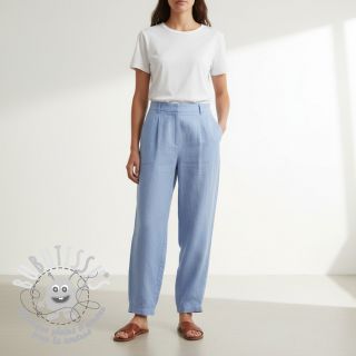 Lin lavé lavender blue