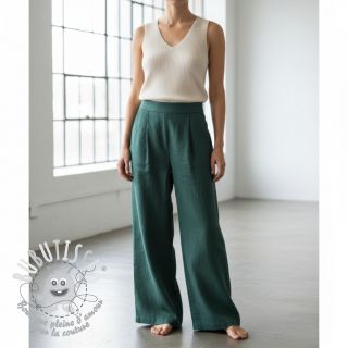 Lin lavé 170 g forest green