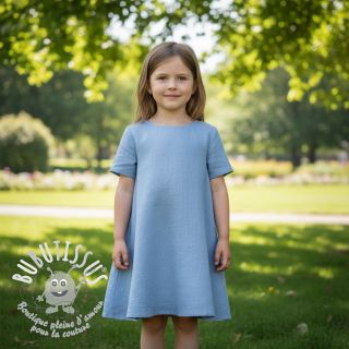 Lin lavé 170 g blue