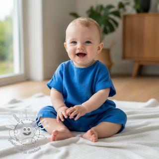 Lin lavé 170 g cobalt