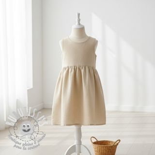 Lin lavé 170 g beige