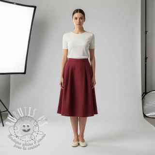 Lin lavé 170 g bordeaux