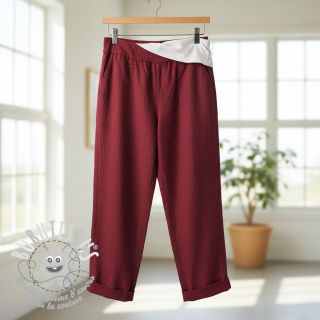 Lin lavé 170 g bordeaux