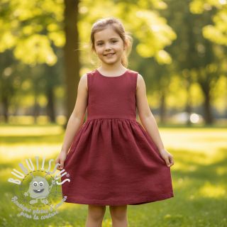 Lin lavé 170 g wine red