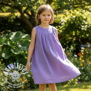Lin lavé purple