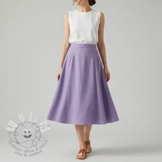 Lin lavé purple