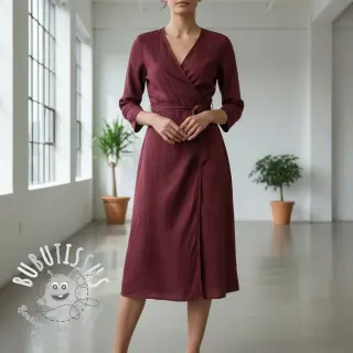 Lin lavé bordeaux