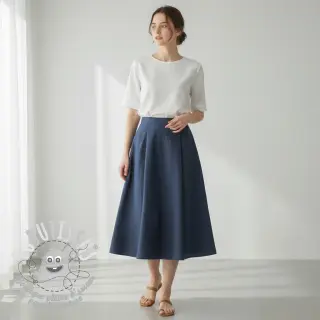 Lin lavé indigo