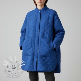 Tissu double gaze/mousseline QUILT NOE cobalt