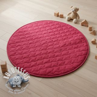 Tissu double gaze/mousseline QUILT NOE magenta