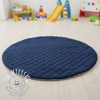 Tissu double gaze/mousseline QUILT navy