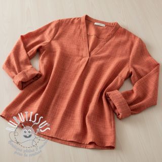 Tissu double gaze/mousseline Vintage red