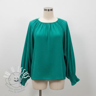 Tissu double gaze/mousseline dark teal