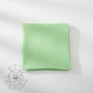 Tissu double gaze/mousseline light lime