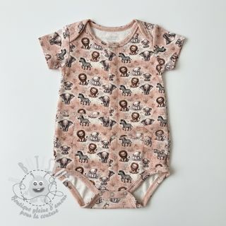 Tissu double gaze/mousseline Safari buddys design C digital print