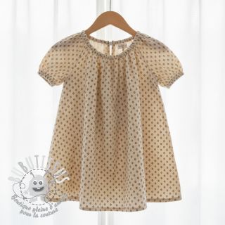 Tissu double gaze/mousseline Bohemian SIMPLY NATURAL digital print ORGANIC