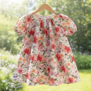 Tissu double gaze/mousseline Sunny flowers digital print