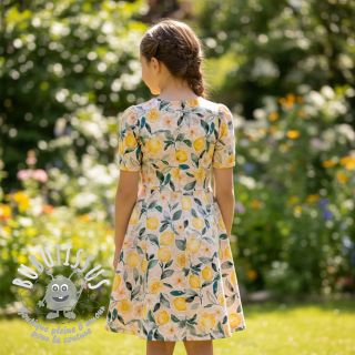 Tissu double gaze/mousseline Fresh lemons digital print