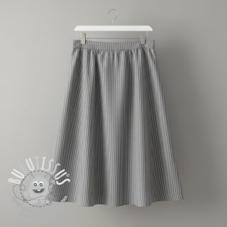 Tissu double gaze/mousseline YARN DYED Stripes grey