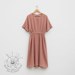 Tissu double gaze/mousseline blush ORGANIC