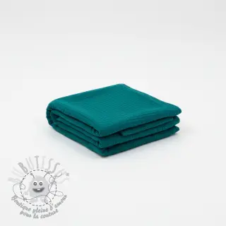 Tissu double gaze/mousseline dark cyan