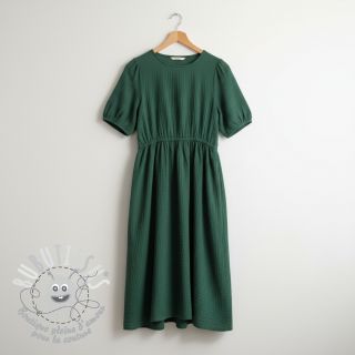 Tissu double gaze/mousseline old green