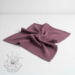 Tissu double gaze/mousseline purple