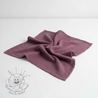 Tissu double gaze/mousseline purple