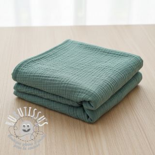 Tissu double gaze/mousseline green