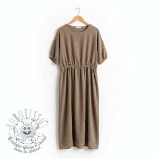 Tissu double gaze/mousseline sand