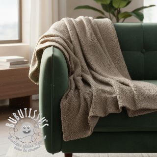 Fleece TEDDY DOUBLE SIDED taupe