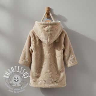 Fleece Paw prints beige