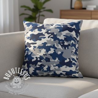 JEANS DENIM STRETCH Camouflage blue