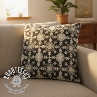 Tissu coton JEANS EMBROIDERY Niva design D