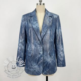 JEANS FOIL TIE DYE blue