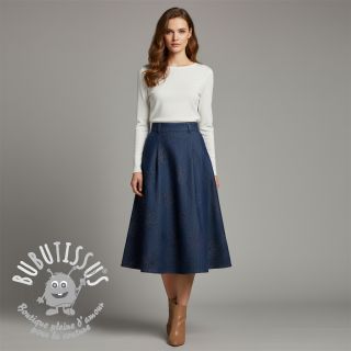 Tissu coton JEANS FOIL Flowers