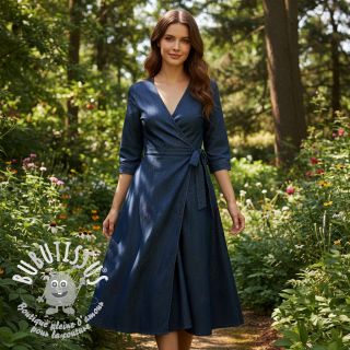 Tissu coton JEANS FOIL Flowers