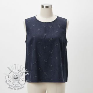 Tissu coton JEANS Glitter small dots