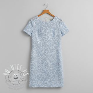 JEANS JACQUARD Animal skin light blue