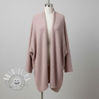 Tissu tricot Paris bouclé rose