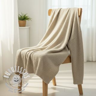 Tissu tricot Paris bouclé natural