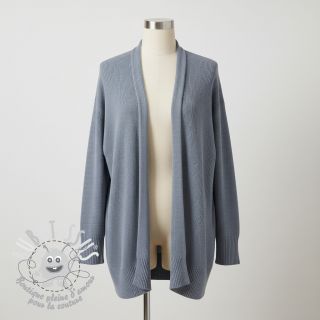 Tissu tricot BABY KNIT steel blue