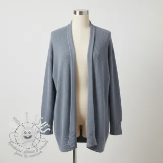 Tissu tricot BABY KNIT steel blue