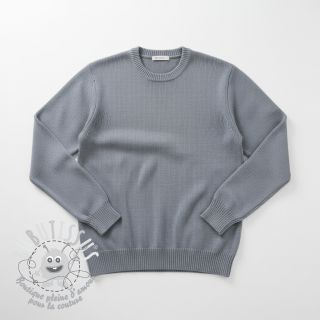 Tissu tricot BABY KNIT steel blue