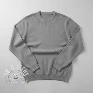 Tissu tricot BABY KNIT light grey