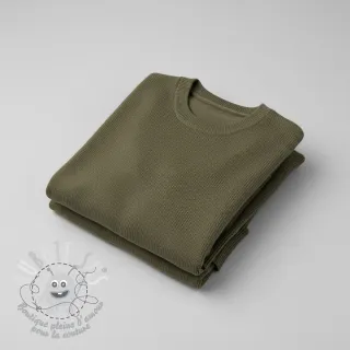 Tissu tricot BABY KNIT camo green